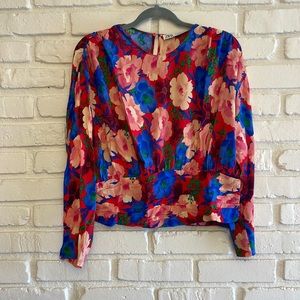 Zara floral blouse